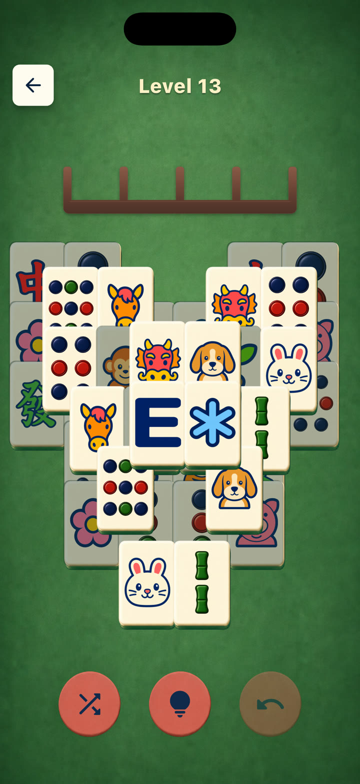 Fichas de Mahjong grandes para jugar con comodidad