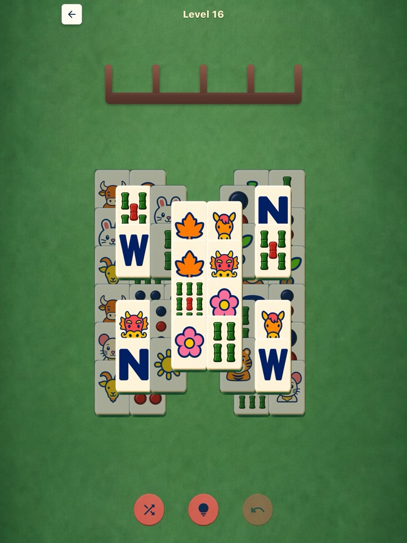 Jade Butterfly Mahjong Solitaire layout in Calm Mahjong
