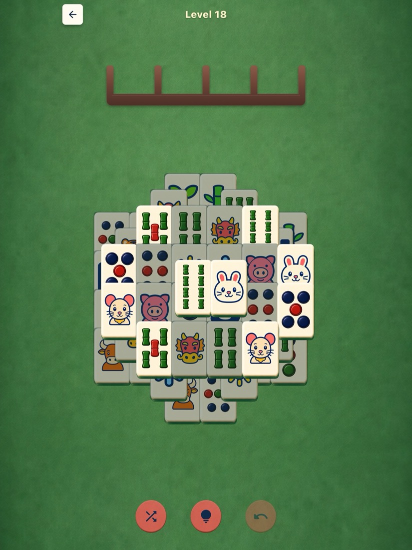 North Star Mahjong Solitaire layout in Calm Mahjong