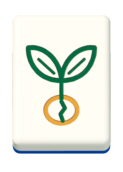 Spring season Mahjong tile face from Calm Mahjong